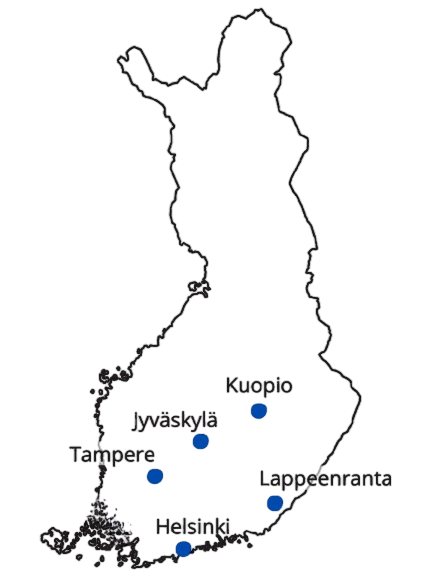 Map of the Finnish Lake Circuit