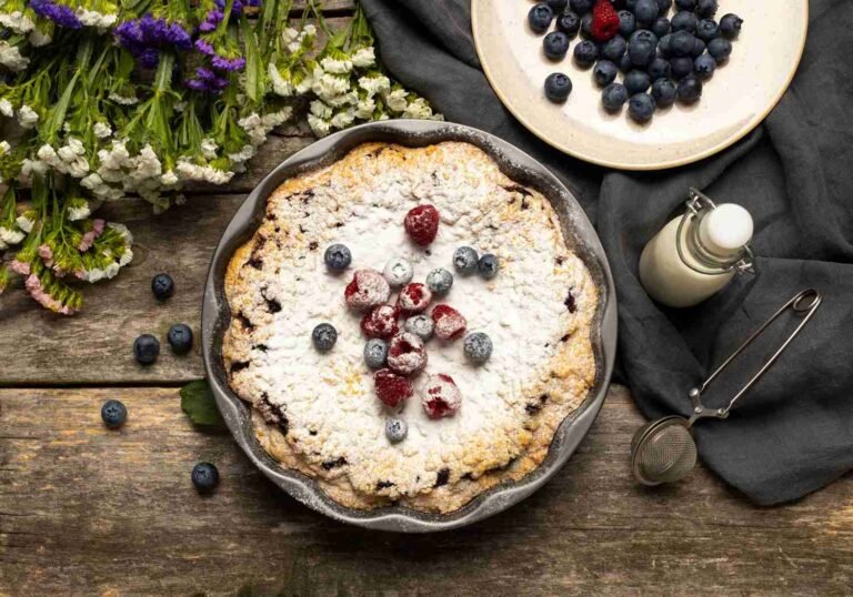 Finnish blueberry pie (Mustikkapiirakka)